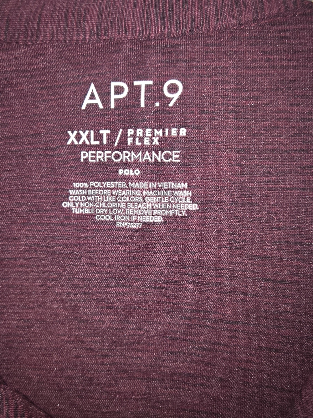 Apt. 9 Men's Performance Polo Shirt - Maroon